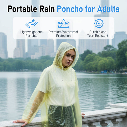 Tragbarer Regenponcho für Erwachsene