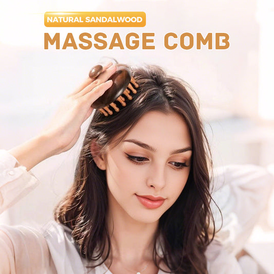📢📢50 % RABATT !!!🎁Massagekamm aus natürlichem Sandelholz