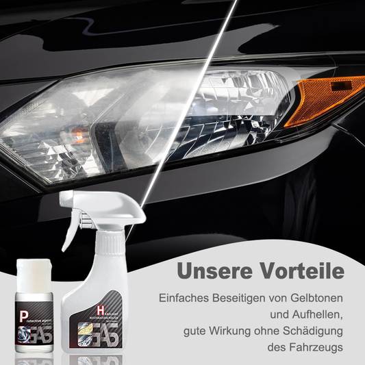 🔥Heißer Verkäufer 50% Rabatt💥Scheinwerfer-Restaurierungsflüssigkeitsset für Autos