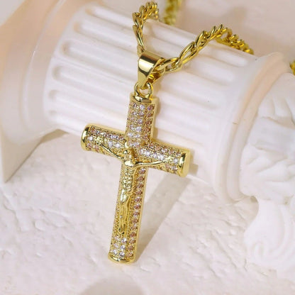 🎁Früher Weihnachts-Hot-Sale – 48% RABATT! 🎅✝️Jesus-Kruzifix-Anhänger-Halskette