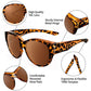 📢📢50 % Rabatt!! ⏰2026 Neue übergroße Cat-Eye-Sonnenbrille – Polarisiert mit UV400-Schutz 😎🌟