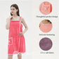 Damen Bademantel aus Coral Fleece – Schnelltrocknend, Atmungsaktiv & Bequem mit Verstellbaren Bändern | Ideal für Dusche, Pool, Yoga | Hautfreundlich & Vielseitig