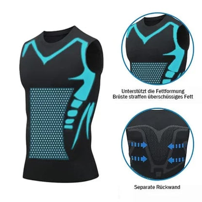 📢📢 50% RABATT! ⏰ Ionic Shaping ärmelloses Shirt – 2025 Neue Version – Figurformend, atmungsaktiv & perfekt für unter jedem Outfit ✨