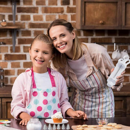 🎂🛒 JETZT 50 % RABATT!! 🥧 Tortendekorier-Set aus Edelstahl – Komplettes Set mit 18 Aufsätzen & Tüllen – Innen & Außen dekorieren.