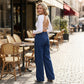 📢📢60 % Rabatt!! ⏰Damenjeans mit hoher Taille und weitem Bein