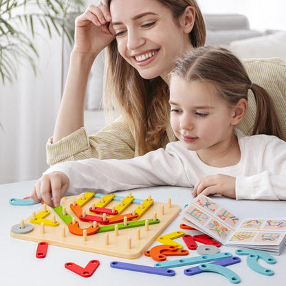 📢📢50 % RABATT !!!🎁Montessori-Steckbrettpuzzle 🎅Weihnachtsgeschenkidee!🎁