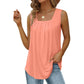 📢📢40 % RABATT !! ⏰Blumen-Camisole mit quadratischem Ausschnitt – Boho-Stil, seitlicher Schlitz, leicht & luftig ✨