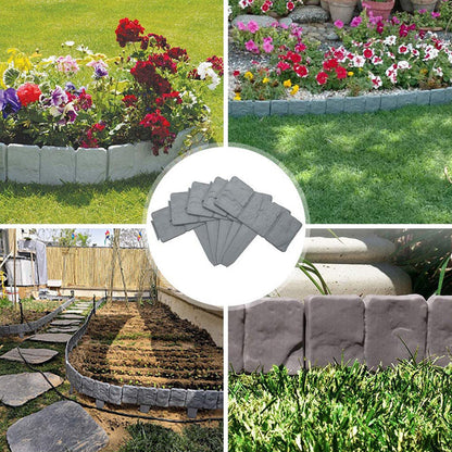 📢📢40% RABATT !!⏰ Gartenzaun aus Kunststein – Einfach zu montieren & erweiterbar – Naturgetreue Optik, perfekt für Beete, Wege oder Rasen – wetterfest & langlebig ✨