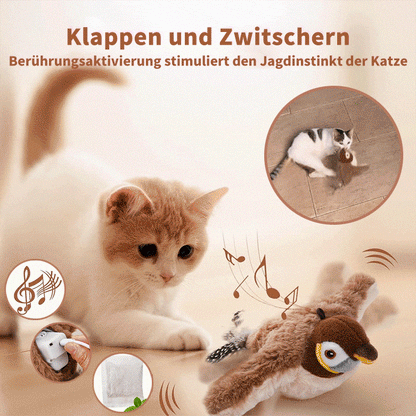🔥Letzter Tag 50 % RABATT - 🐾Interaktives zwitscherndes Vogel-Katzenspielzeug