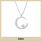 🌙✨ Funkelnde Mond & Stern Halskette – Zarte Kette, Strahlender Anhänger & Romantisches Symbol 💫