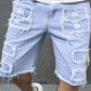 📢📢50 % Rabatt!! ⏰Herren-Ripped-Denim-Shorts mit Fransen-Details
