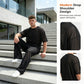 🎁 NUR FÜR KURZE ZEIT: 40 % RABATT! 👔 2-teiliges Set aus Herren-T-Shirt und Hose mit weitem Bein