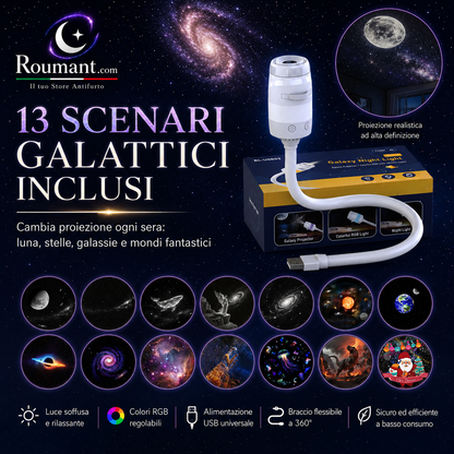 🌌USB-Lampe mit Sternenhimmel-Projektion – Farbwechsel, dimmbar & tragbar – Perfekt für Kinderzimmer, Schlafzimmer & gemütliche Abende ✨