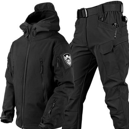 🛡️ 🧥 Taktisches Softshell-Jacken- & Hosen-Set – Wasserdicht, Winddicht & Isoliert für Extremeinsätze im Winter ⛰️