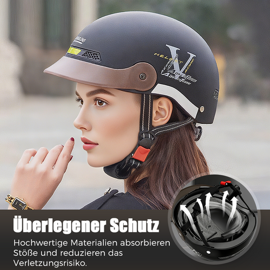 🛡️Atmungsaktiver, leichter und stoßfester Motorradhelm🏍️