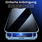 Magnetische doppelseitige Telefonhülle aus gehärtetem Glas mit Anti-Peeping-Effekt für die iPhone-Serie 11-16
