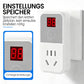Digitale Steckdose mit Timer und Display