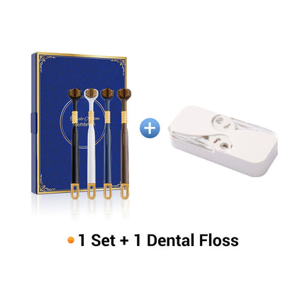 Dreiköpfige Mehrwinkel-Zahnbürste für eine gründliche Reinigung zur Gewährleistung Ihrer Mundgesundheit.