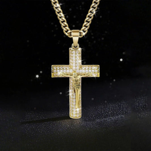 🎁Früher Weihnachts-Hot-Sale – 48% RABATT! 🎅✝️Jesus-Kruzifix-Anhänger-Halskette