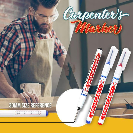 📢📢Kaufe 1, erhalte 1 gratis !!⏰ Mehrzweck-Langkopf-Tieflochmarker für Handwerker