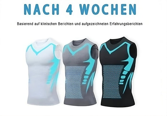 📢📢 50% RABATT! ⏰ Ionic Shaping ärmelloses Shirt – 2025 Neue Version – Figurformend, atmungsaktiv & perfekt für unter jedem Outfit ✨