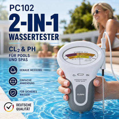 🔬🏊 50% RABATT! pH- & Chlormessgerät für Schwimmbäder – Präzise Messung von pH-Wert & Chlorgehalt – Einfach, schnell & zuverlässig 💧✨