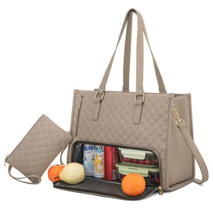📢📢60 % Rabatt!! ⏰ 3 in 1 Lunch Tote Bag für Frauen🎁Gratis passende Geldbörse⏰Lösen Sie Ihr Taschenproblem