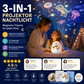 📢📢50% RABATT !!⏰ Dino-Ei-Nachtlicht-Projektor mit Musik – Timer, 360° drehbar – magisches Kinderzimmer! ✨