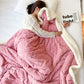 📢📢50% RABATT NU!! ❄️ Verdickte Imitat‑Kaschmir Wurfdecke — Super weiche warme Kuscheldecke für Sofa, Bett, Büro und Reisen ☁️🛋️