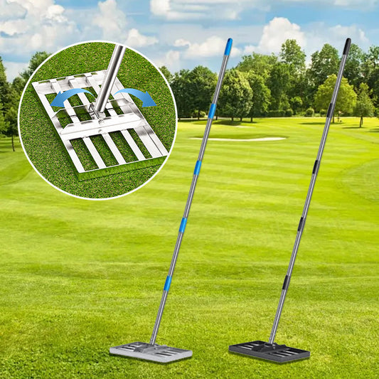 📢📢50 % Rabatt!! ⏰☘️Professional Rasennivellierrechen für Garten und Golfplatz