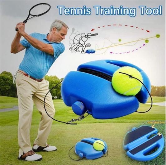🎁 2+1 GRATIS!! 🎾 Tennis-Trainer mit Rückprallball – Praktisches Trainingsset für Garten, Park & Zuhause