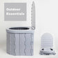 📢📢50% Rabatt  !!⏰ Tragbare Camping-Toilette für Outdoor & Auto – klappbar, geruchsdicht, perfekt für Wohnmobil, Staus & Natur 🏕️🌿