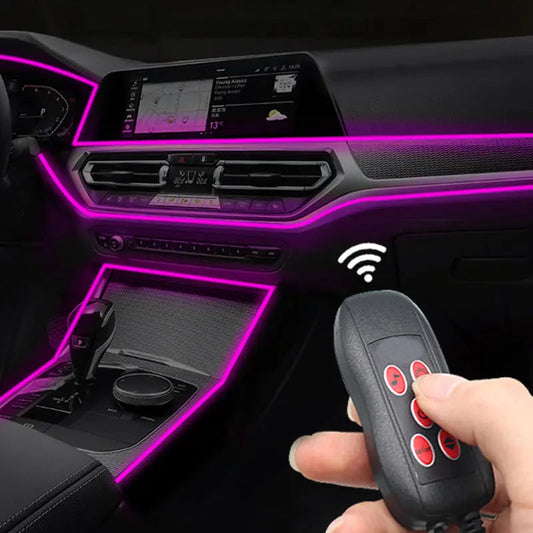 📢📢50 % RABATT !! ⏰Atmosphäre Neonstreifenlicht für Innenauto -Panel🚗