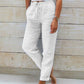 🌸LAST DAY SPECIAL PRICE: ￡12.99!!🌸Women's  Elastic Waist Cotton Linen Casual Pants