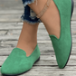 📢📢60 % Rabatt!! ⏰ Damen Flachschuhe aus Wildleder – runde Form, flacher Absatz, einfarbig