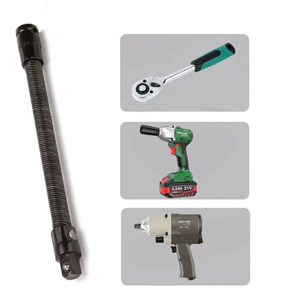 📢📢50 % Rabatt!! ⏰🔩 Flexible 1/2-Zoll-Steckschlüsselverlängerung – Bewältigt Enge Stellen, Robuste Konstruktion & Universelle Passform 🛠️