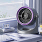 📢📢50 % Rabatt!! ⏰Kleiner tragbarer aufladbarer wandmontierter Ventilator mit Lampen