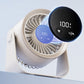 📢📢50 % Rabatt!! ⏰Kleiner tragbarer aufladbarer wandmontierter Ventilator mit Lampen