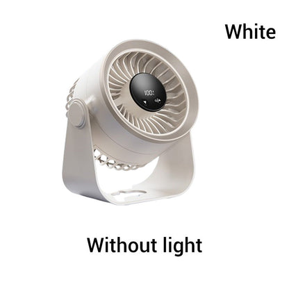 📢📢50 % Rabatt!! ⏰Kleiner tragbarer aufladbarer wandmontierter Ventilator mit Lampen