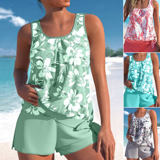 📢📢35% RABATT !!⏰Gemustertes Tankini-Set für Damen