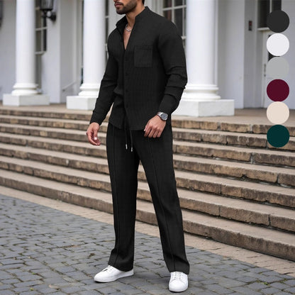 📢📢60 % Rabatt!! ⏰ Herren 2-teiliges Waffle-Set – Bequemer Tragekomfort, Atmungsaktiv & Vielseitiger Style 🍂