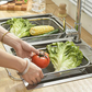 📢📢JETZT 50 % RABATT!! ⏰🥗 Edelstahl Teleskop-Abtropfkorb – verstellbar, rostfrei, platzsparend für Küchenspüle