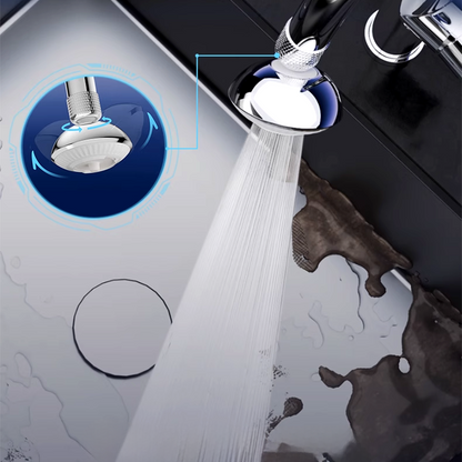 Aérateur de robinet pivotant à 360° et pressurisé