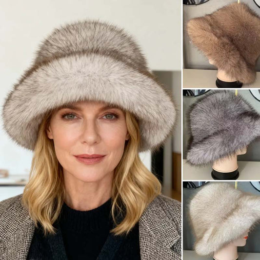 Chapeau de pêcheur chic, chaud et doux en fausse fourrure🍂Herbst-Sale – 50 % Rabatt!