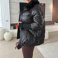 📢📢60 % RABATT !!!🔥Stylische Damen-Pufferjacke mit Kunstfell-Kragen