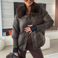 📢📢60 % RABATT !!!🔥Stylische Damen-Pufferjacke mit Kunstfell-Kragen