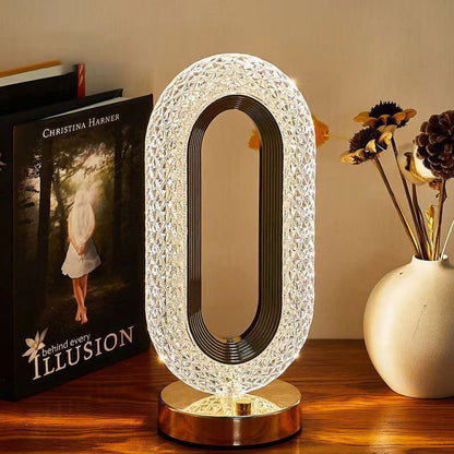 🛍️ 40 % Rabatt – Wiederaufladbare LED-Nachtlichtlampe mit Kristall-Optik, luxuriöses Design für Schlafzimmer & Wohnbereich ✨