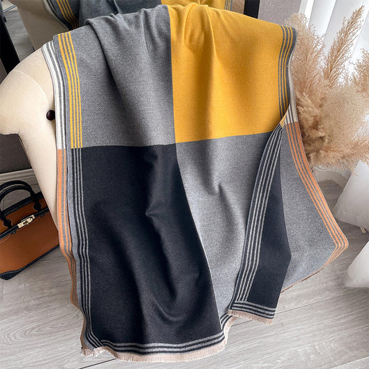 📢📢60 % RABATT!!! ✨Oversize-Schal mit Farbblöcken