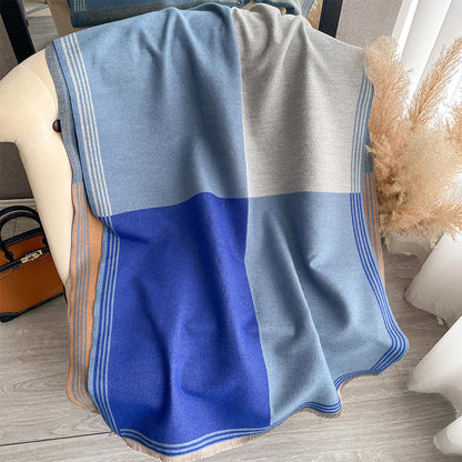 📢📢60 % RABATT!!! ✨Oversize-Schal mit Farbblöcken