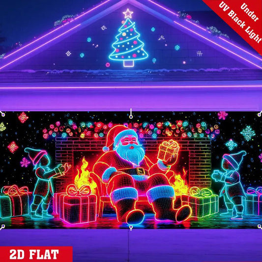 🔥Solange der Vorrat reicht 60 % Rabatt!🎉UV-fluoreszierendes Weihnachtsbanner